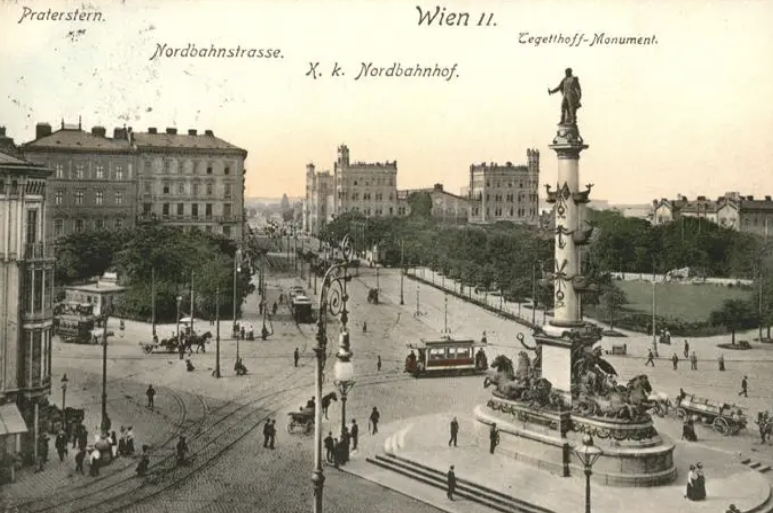 Praterstern, Ansicht um 1900